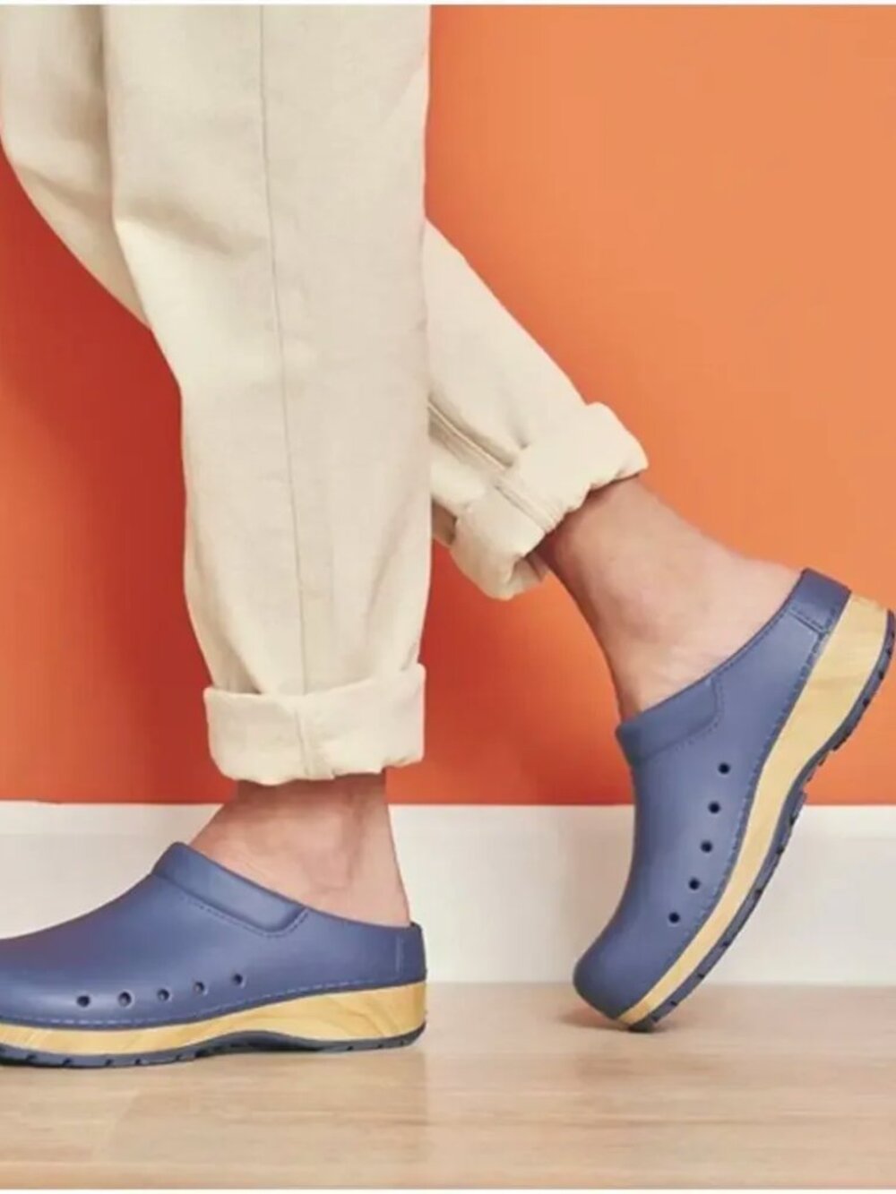 Dansko Kane Molded Comfort Clog Blue Mule New Size 41